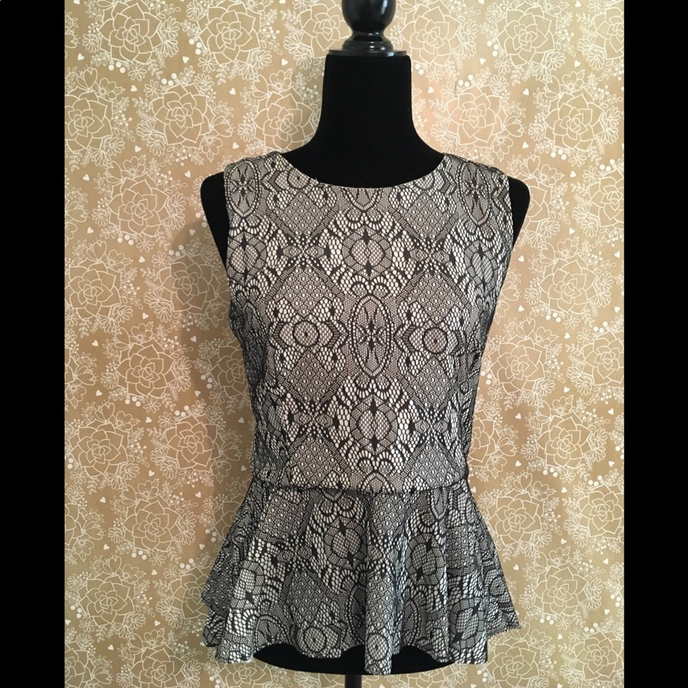 Beautiful lace top with peplum